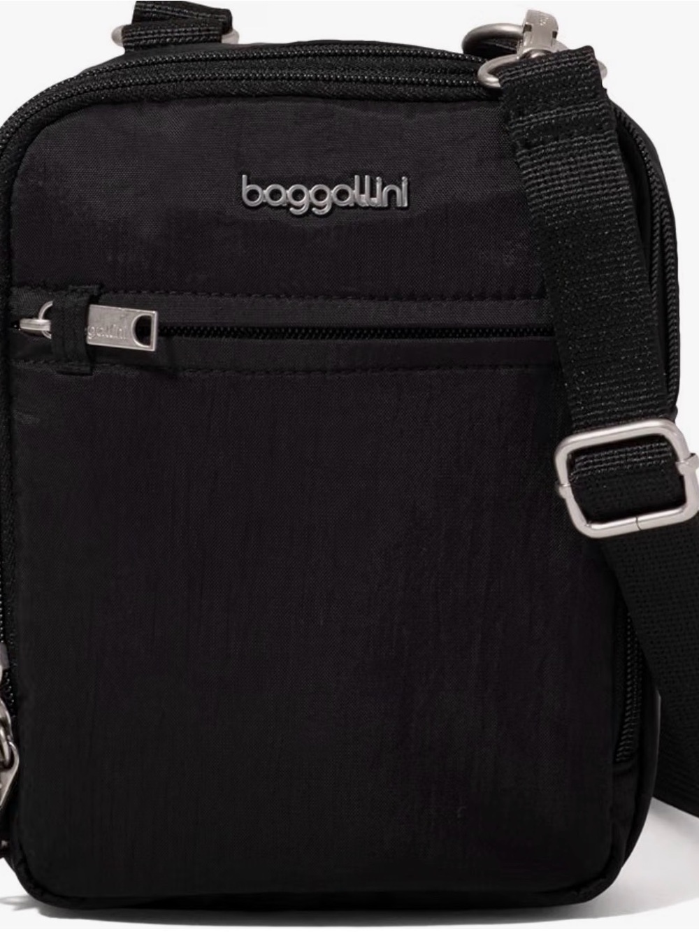 Baggallini Black Crossbody Anti Theft Travel Bag